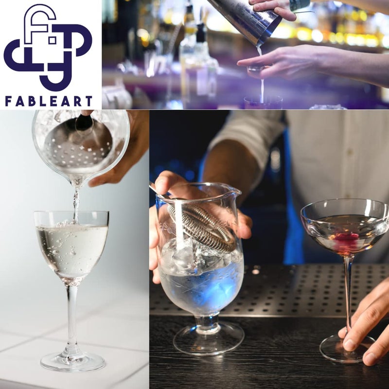 Fableart Stainless Steel 4-Prong Bar Strainer | Cocktail/Mocktail Strainer | Ice Separator - Image 5