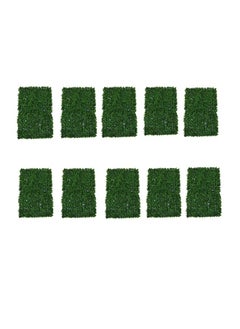 Generic 10-Piece Decorative Artificial Wall Grass Green 40x60cm  - Image 1