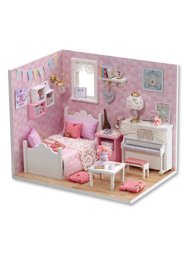 DIY Loft Mini 3D Wooden Dollhouse 30x7.5x23.6cm - Image 1