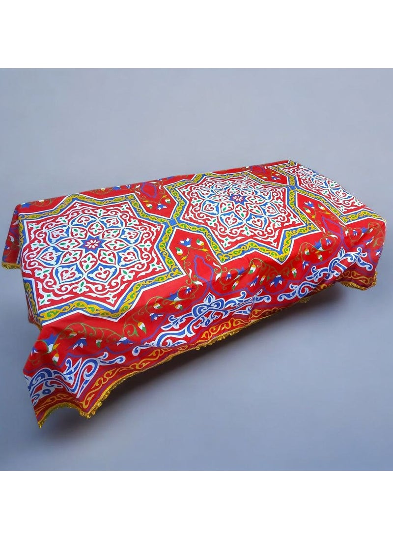 Generic - Ramadan Tablecloth with Oriental Colorful Patterns - 2m x 1.5m - Image 1