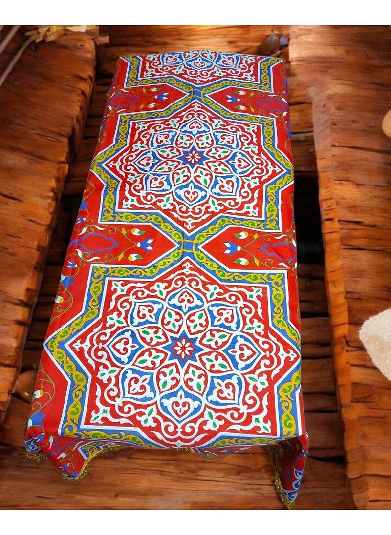 Generic - Ramadan Tablecloth with Oriental Colorful Patterns - 2m x 1.5m - Image 1