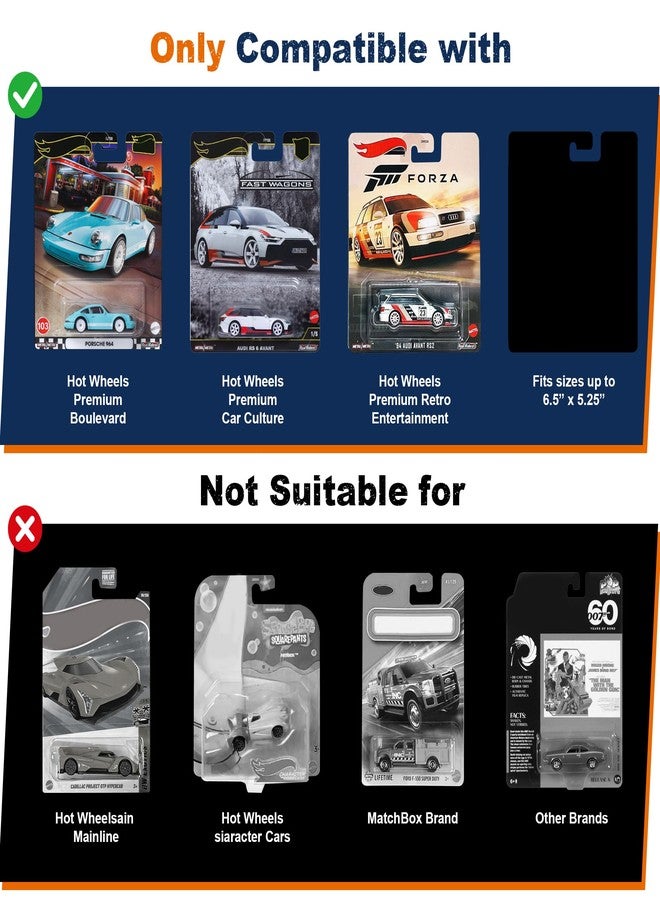 KASTUN Protector Case For Hot Wheels Premium-Clamshell Plastic Display Cases 1:64 Scale Models, Crystal Clear Uv-Resistant, Dust-Proof & Scratch-Resistant Storage With Secure Seal (20-Pack) - Image 3