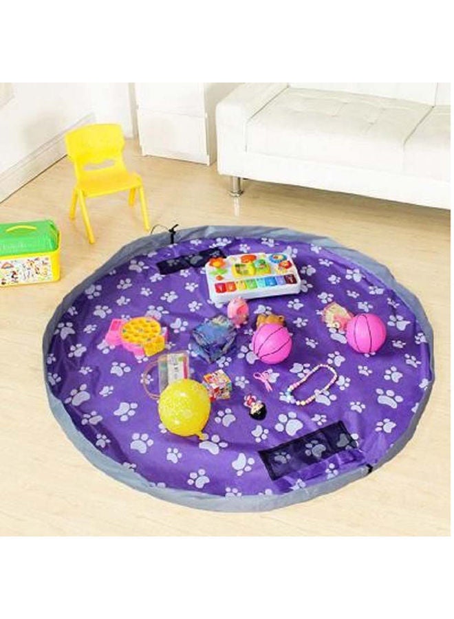 NIBEMINENT Printed Waterproof Picnic Mat Purple 80centimeter - Image 2