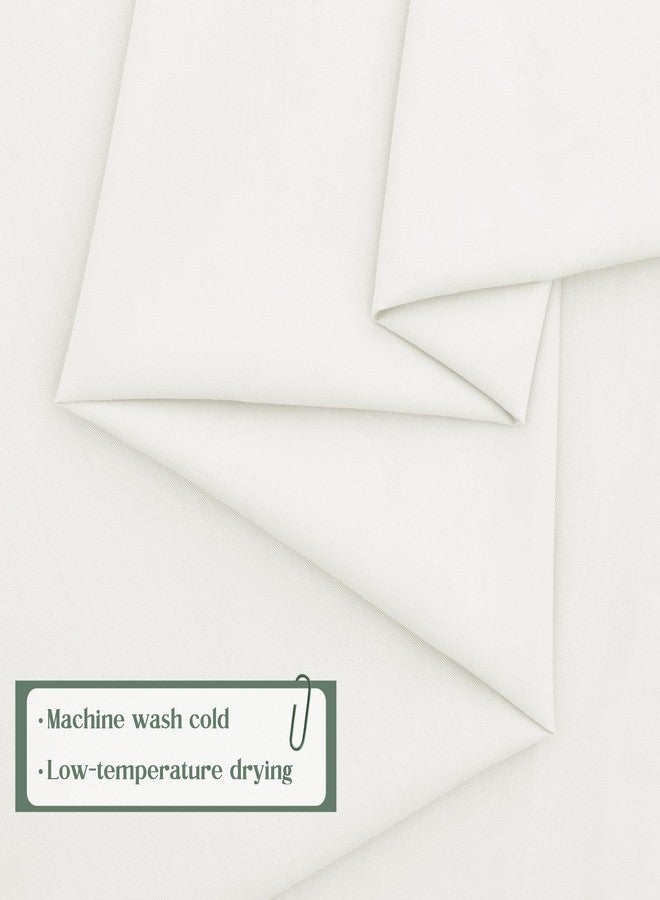 KKJIAF 2 Yard White Cotton Fabric 61 Inch Wide, Soft & Breathable Cotton Broadcloth Fabric for Sewing Clothes, Apparel, Costume, Craft - Image 5