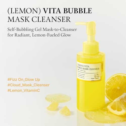 FULLY Lemon Vita Bubble Mask Cleanser SelfBubbling GeltoFoam Face Wash Vitamin C Jeju Lemon Water for Brightening Radient Smooth Skin Hydration Vegan Korean Skincare 507 floz - Image 3