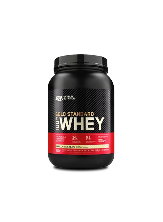 Gold Standard 100% Whey Protein Powder 2 lbs (Vanilla Ice Cream)