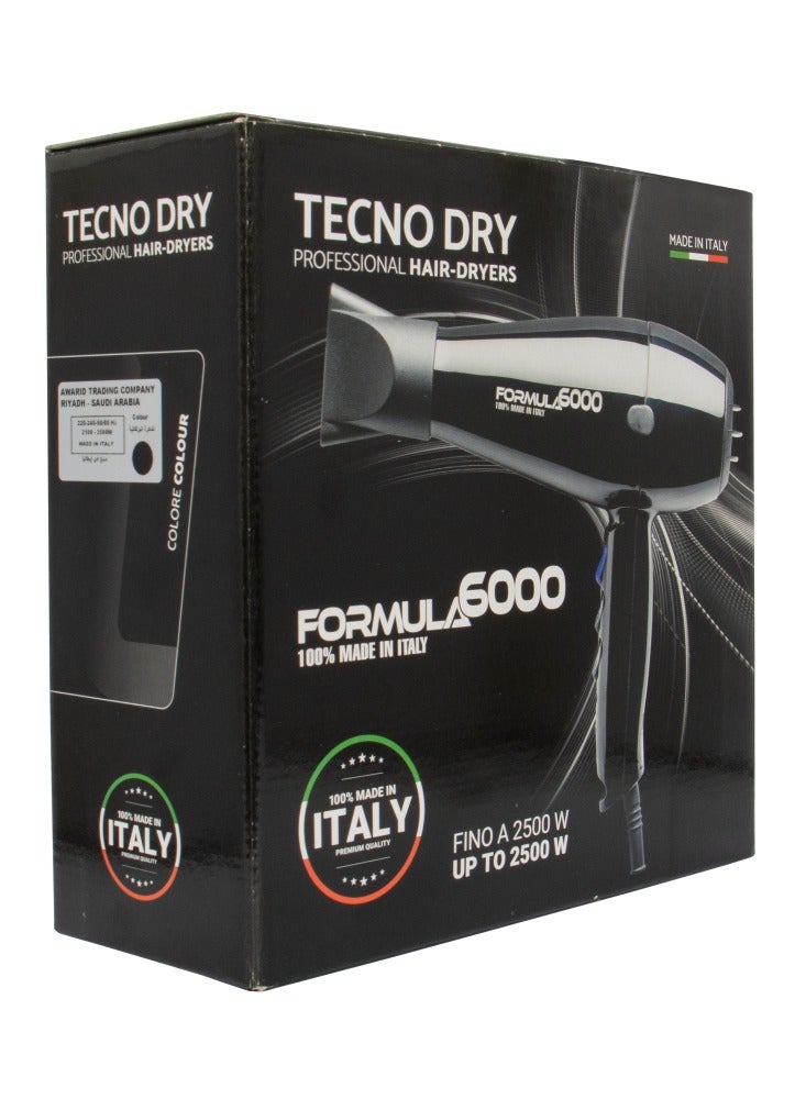 Tecno Dry Black Italian Hair Dryer 2500 watts - Image 2
