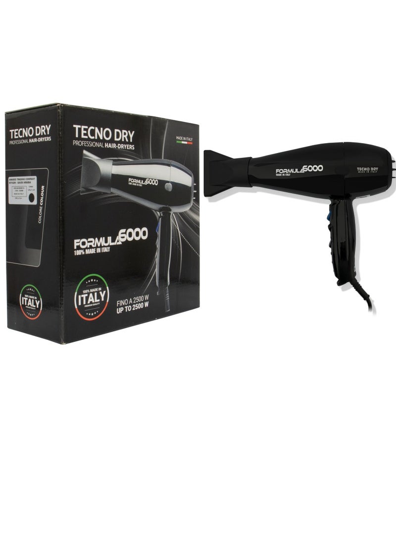 Tecno Dry Black Italian Hair Dryer 2500 watts - Image 4