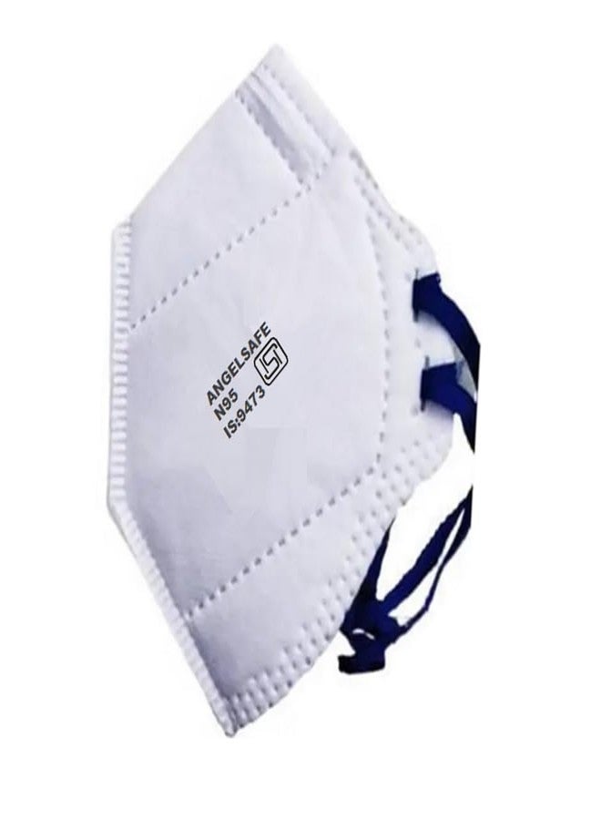 ANGELSAFE® Respirator Mask Industrial Face Mask N95 Pack of 5 Nos - Image 1