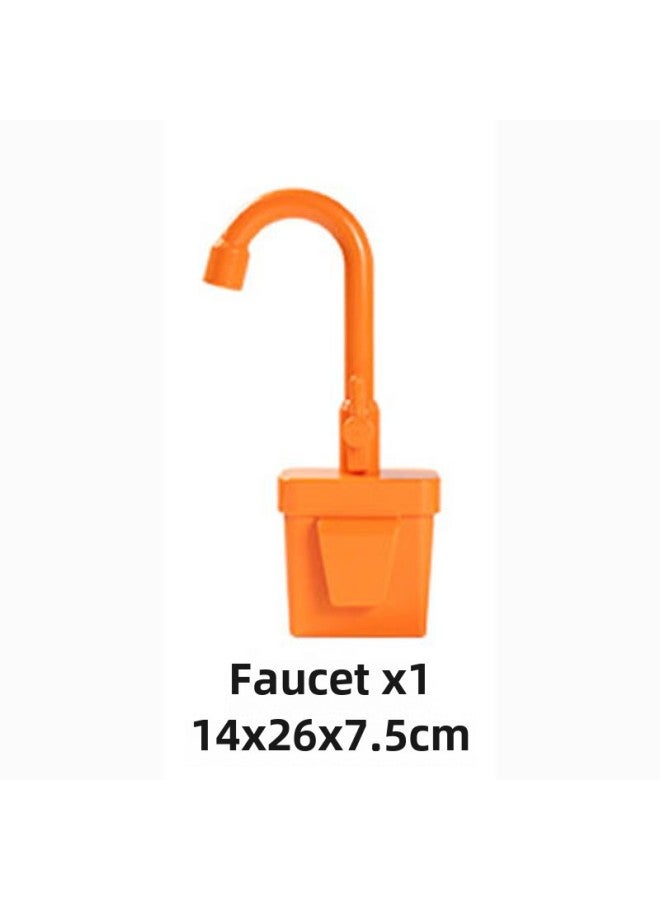 Children's Play Kitchen Dishwasher Toy Electric Cycle Water Simulation Sink Faucet Accessories-Color:A White Faucet Accessory - Image 2