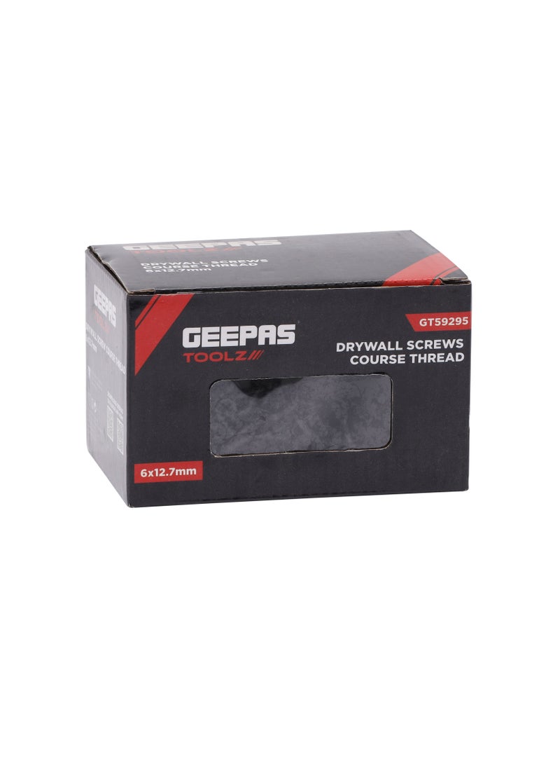 GEEPAS Geepas Drywall Screws Coarse Thread GT59295, Pack Of 1000 Pieces, Black Phosphate Finish, Ideal For Wood Work, Fittings, DIY, Mechanic Work, General Maintenance, 6x12.7 MM  - Image 5