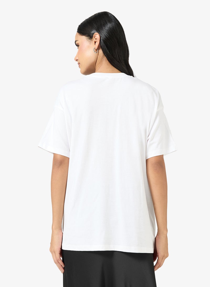 اونلي تيشيرت بياقة دائرية مطبوع - Image 2