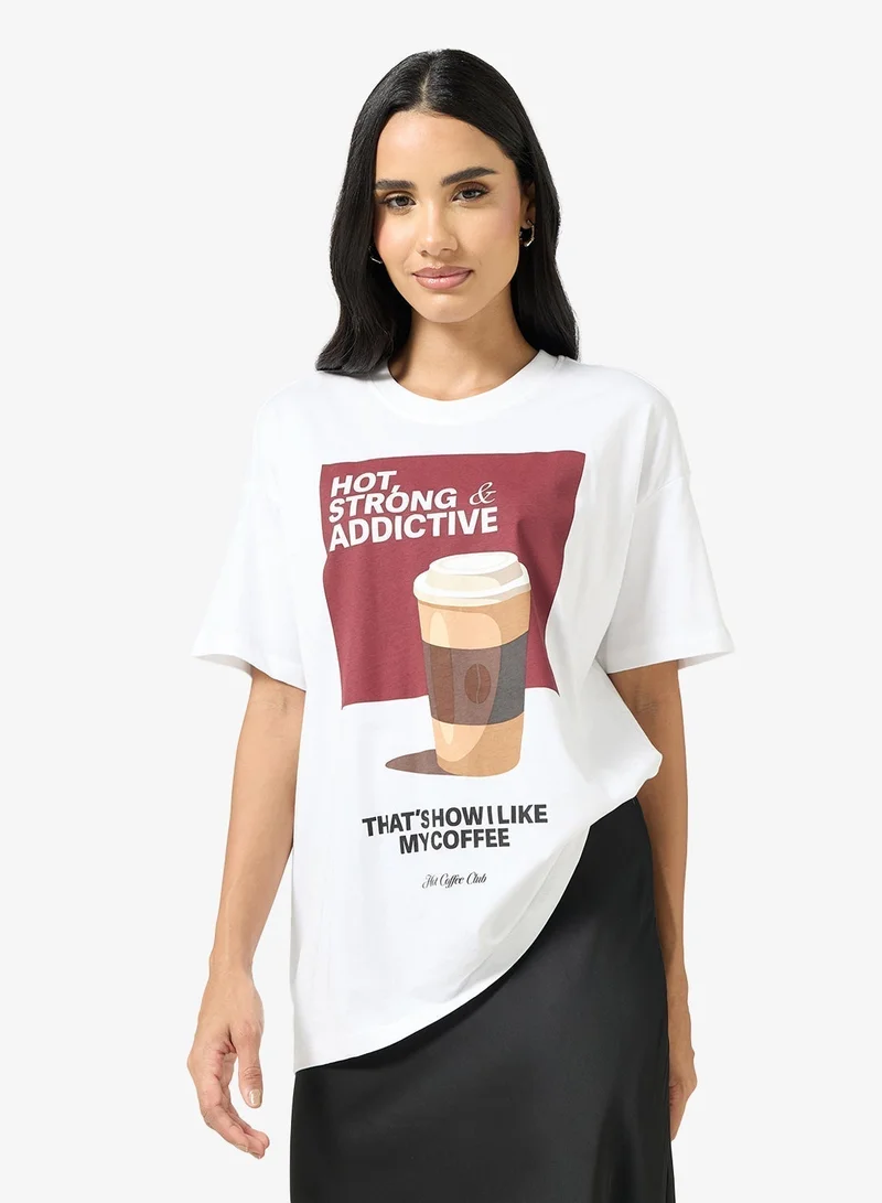 ONLY Printed Crew Neck T-Shirt