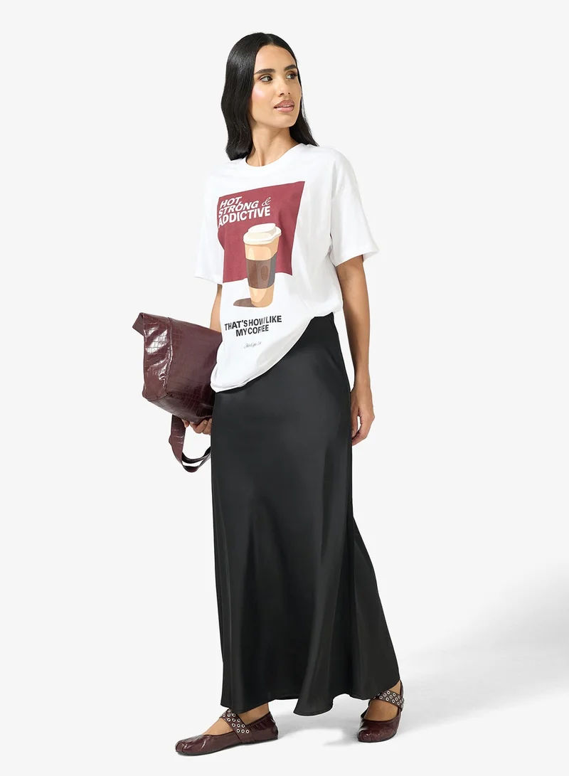 ONLY  Printed Crew Neck T-Shirt for Women | Best Price UAE