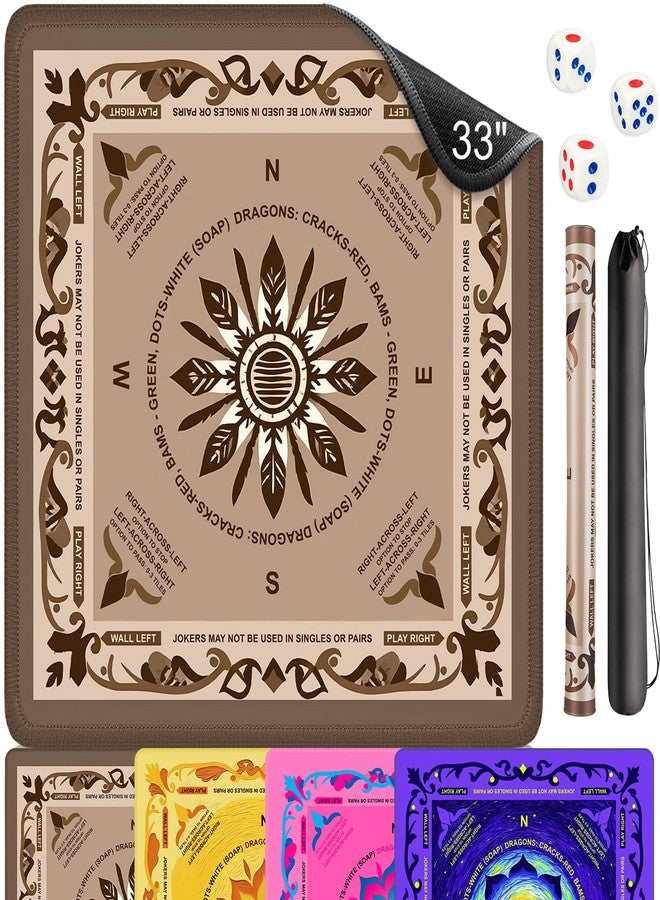 EVERSHOW Mahjong Mat （Brown） - Image 1