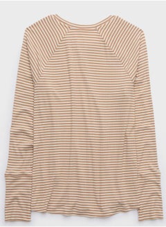 Aerie Striped Crew Neck T-Shirt  - Image 5