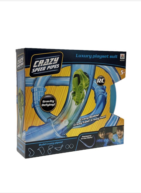 Crazy Speed Pipes Loop RC Car Track Racing In The Tubes Set Of 20 Pcs For Kids of 5 Years And Above
