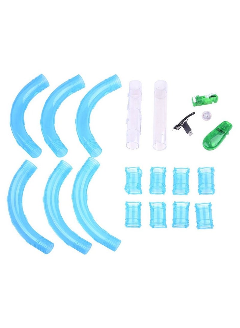 HONGYE - Crazy Speed Pipes Loop RC Car Track Racing In The Tubes Set Of 20 Pcs For Kids of 5 Years And Above - Image 1