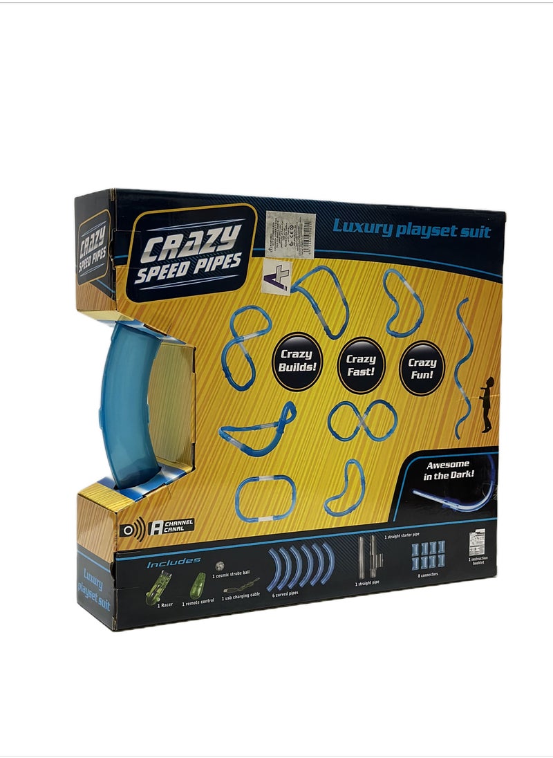 HONGYE - Crazy Speed Pipes Loop RC Car Track Racing In The Tubes Set Of 20 Pcs For Kids of 5 Years And Above - Image 1