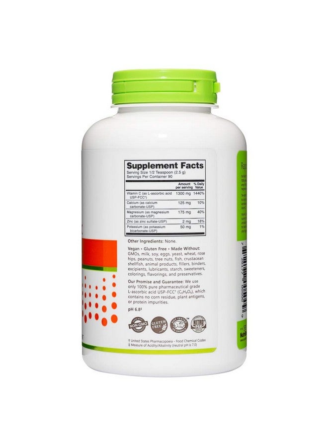 NutriBiotic Hypo-Aller C Powder Vitamin C and Minerals for Antioxidant & Collagen Support | 1300 mg Vitamin C per serving | 8 ounce | Buffered and Easy on the Stomach | L-Ascorbic Acid with calcium, magnesium, zinc, and potassium | Potent, High Solubility | Pharmaceutical Grade | Non-GMO | Gluten Free | Dietary Supplement | Vegan | Easily dissolves | Effervescent - Image 3
