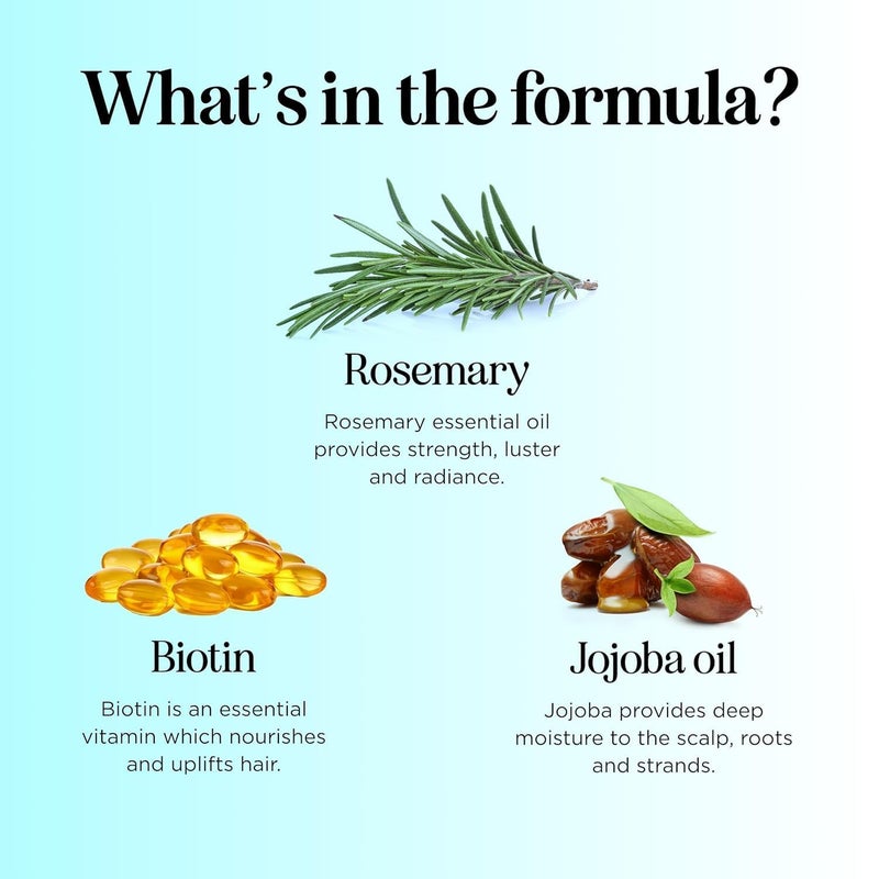 Maple Holistics Rosemary Biotin Shampoo and Conditioner Set - Volumizing Shampoo and Conditioner for Thinning Hair for Women & Men with Nourishing B Vitamins - Color Safe Sulfate Paraben & Silicone Free (16 Fl Oz) - Image 3