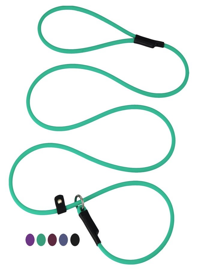 DISCPETSEC Slip Lead Dog Slip Leash -6FT Green Waterproof PVC Pet Leashes Dogs Training Leashes Training Leads Long-Lasting Slip Collar Slip Lead for Small Large, Medium Pets - Image 1