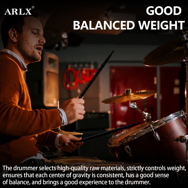 ARLX Drum Sticks 5a Drumstick 2 Pack Carbon Fiber Drumsticks - Image 5