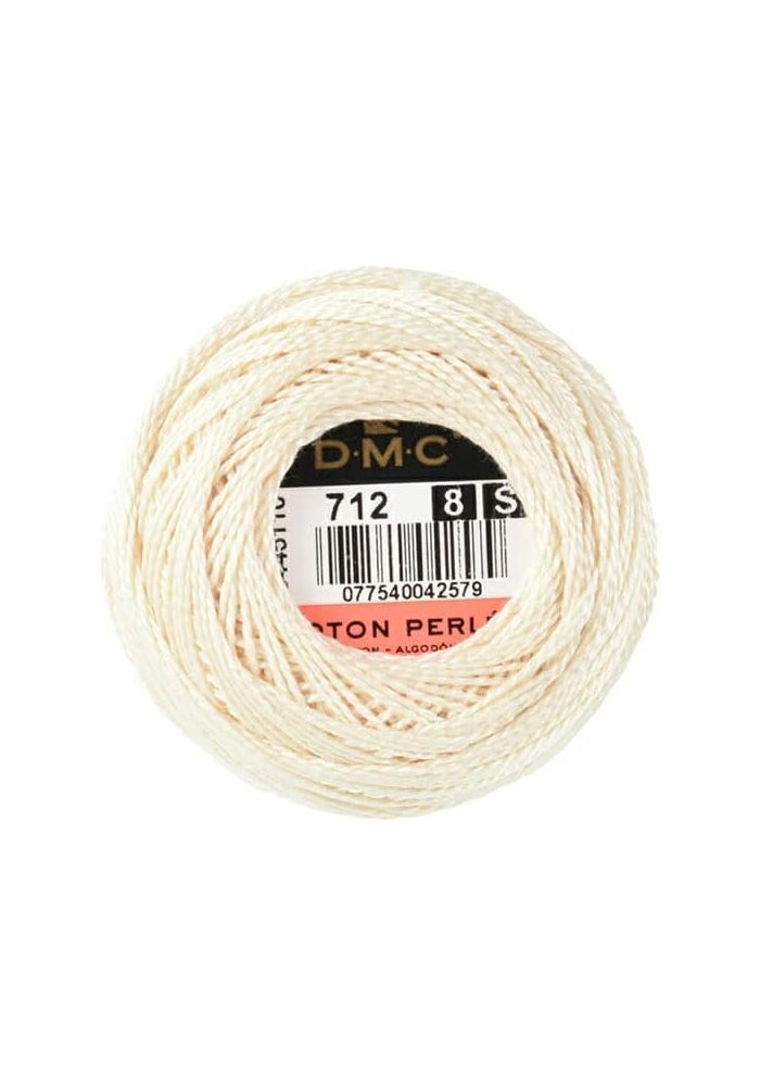 DMC 116 8-712 Pearl Cotton Thread Ball, Cream, Size 8 - 95 Yards - Image 2