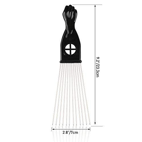 Folansy Afro Metal African American Hairdressing Tool for Hair Styling (Fist Style) - Image 2