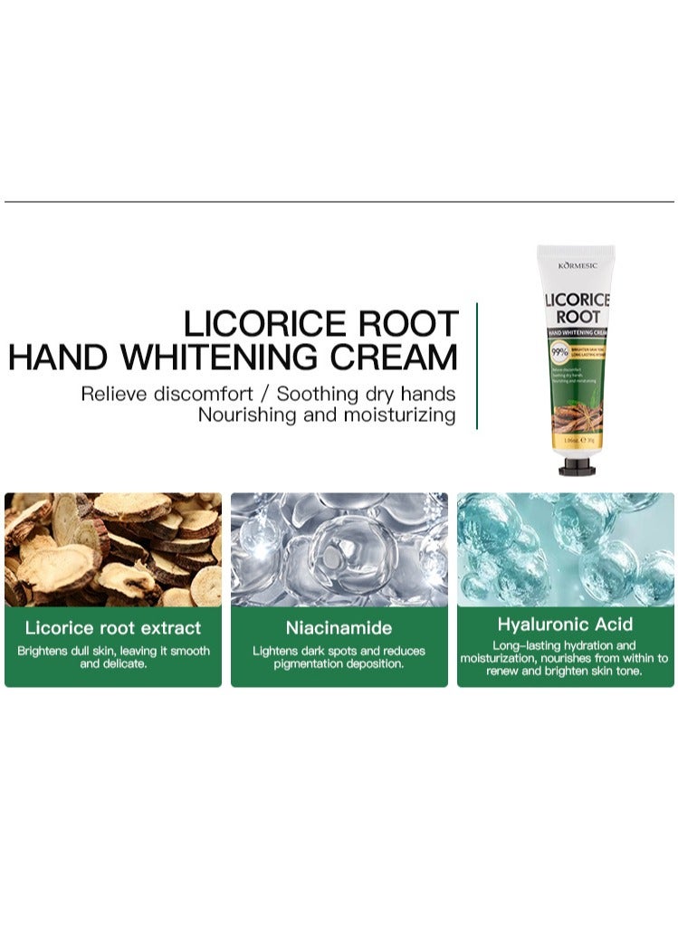 Kormesic Licorice Root Hand Cream 30g x2 | Gentle & Moisturizing Hand Care - Image 2
