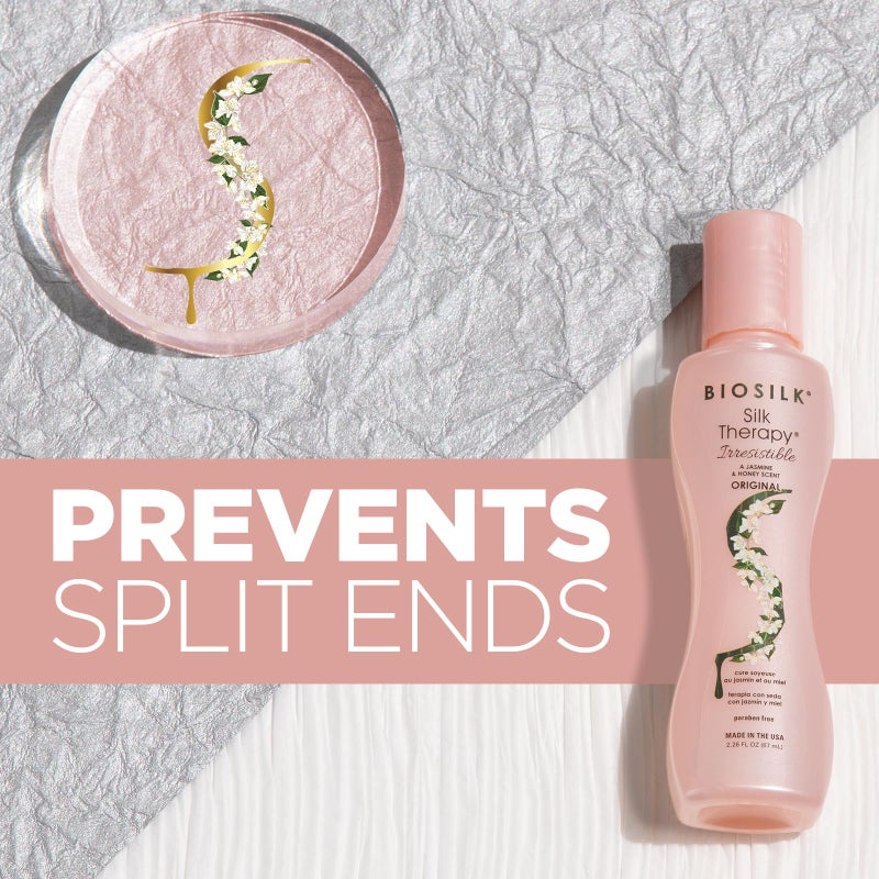 BioSilk Irresistible Collection Silk Therapy Leave-in Treatment, For All Hair Types, Jasmine & Honey Scent, Sulfate, Paraben, & Cruelty-Free, 2.26 Oz - Image 3