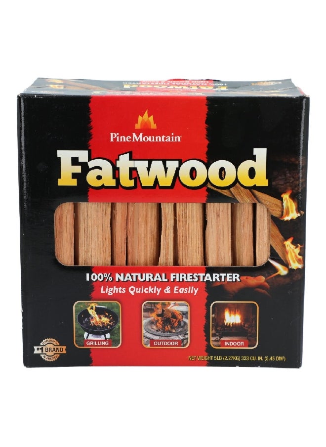 Pine Portable Firestarter Fatwood Natural Brown 2.27 kg  - Image 1
