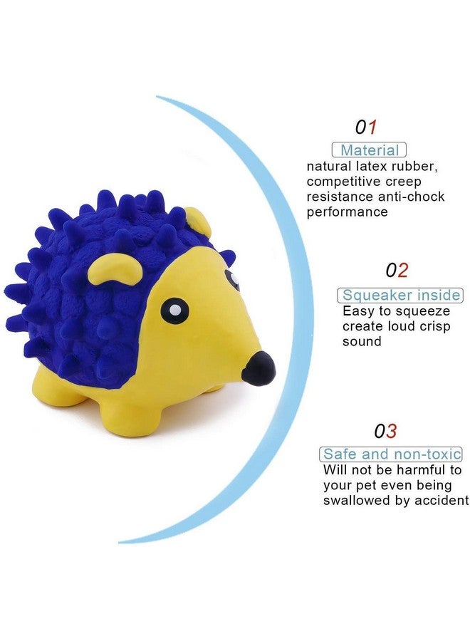 لعبة مضغ على شكل قنفذ ناطح ومتحرك من اللاتكس الناعم غير السام، لعبة تدريب تفاعلية للجلب واللعب، تصدر صوت صرير وتطفو للجراء والكلاب (صغيرة). - Image 4