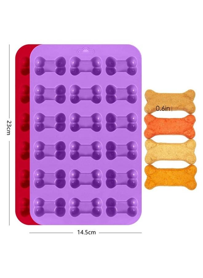 yongsheng 4 Pack Silicone Ice Molds Trays with Puppy Dog Paw and Bone Shape,  Reusable Bakeware Maker for Baking Chocolate Candy, Oven  - Image 3