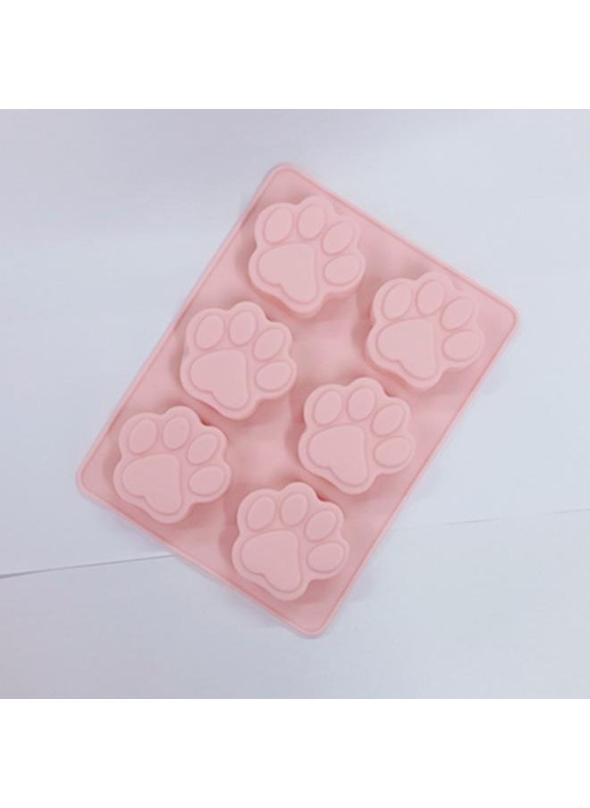 yongsheng 4 Pack Silicone Ice Molds Trays with Puppy Dog Paw and Bone Shape,  Reusable Bakeware Maker for Baking Chocolate Candy, Oven  - Image 4
