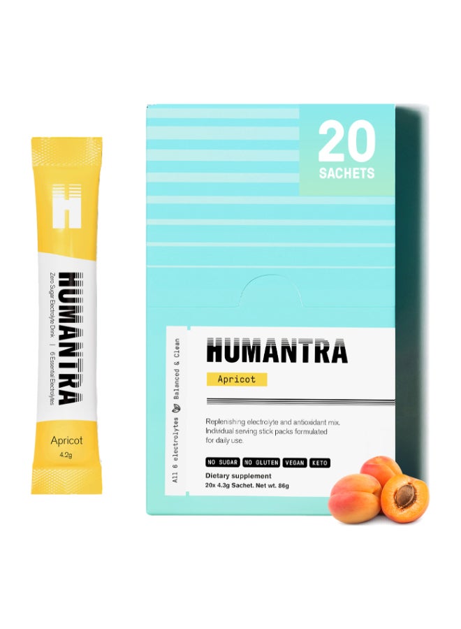 Apricot Electrolyte Hydration | Zero Sugar, Vitamin C + B12 w/ Magnesium