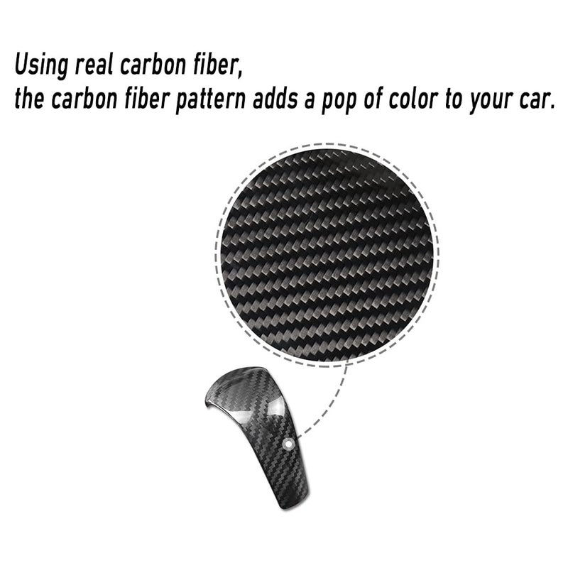 Carbon Fiber Gear Shift Knob Cover Top Cover Black For Mazda CX Series Premium Decoration Accessory - Image 5