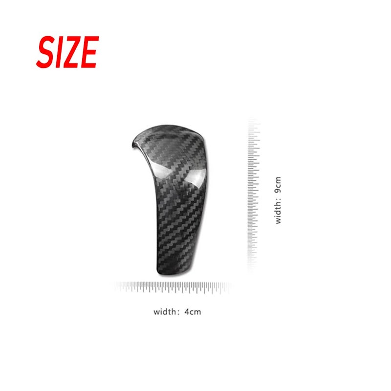 Carbon Fiber Gear Shift Knob Cover Top Cover Black For Mazda CX Series Premium Decoration Accessory - Image 3