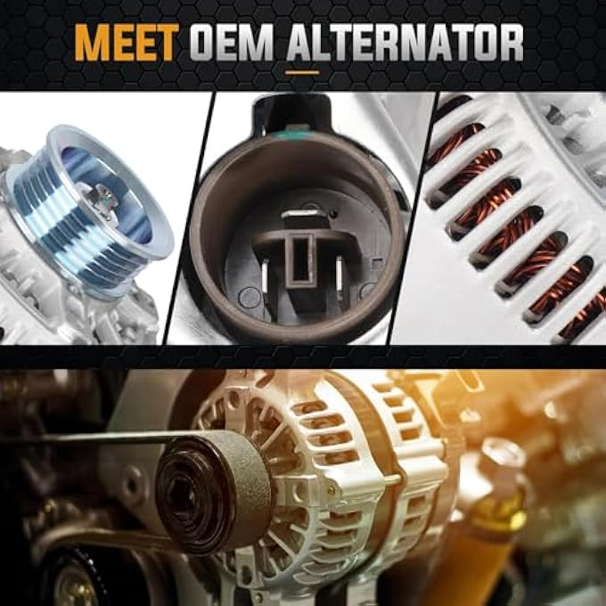 ILONPA Alternator Replacement Compatible with 1992 1993 Toyota Camry Replace AND0015 100211-8560 400-52306 111439 27060-03010 ALT-5088 - Image 4