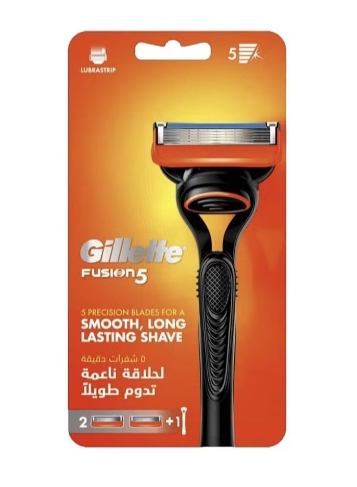 جيليت ماكينة الحلاقة جيليت فيوجن للرجال + شفرتي حلاقة
