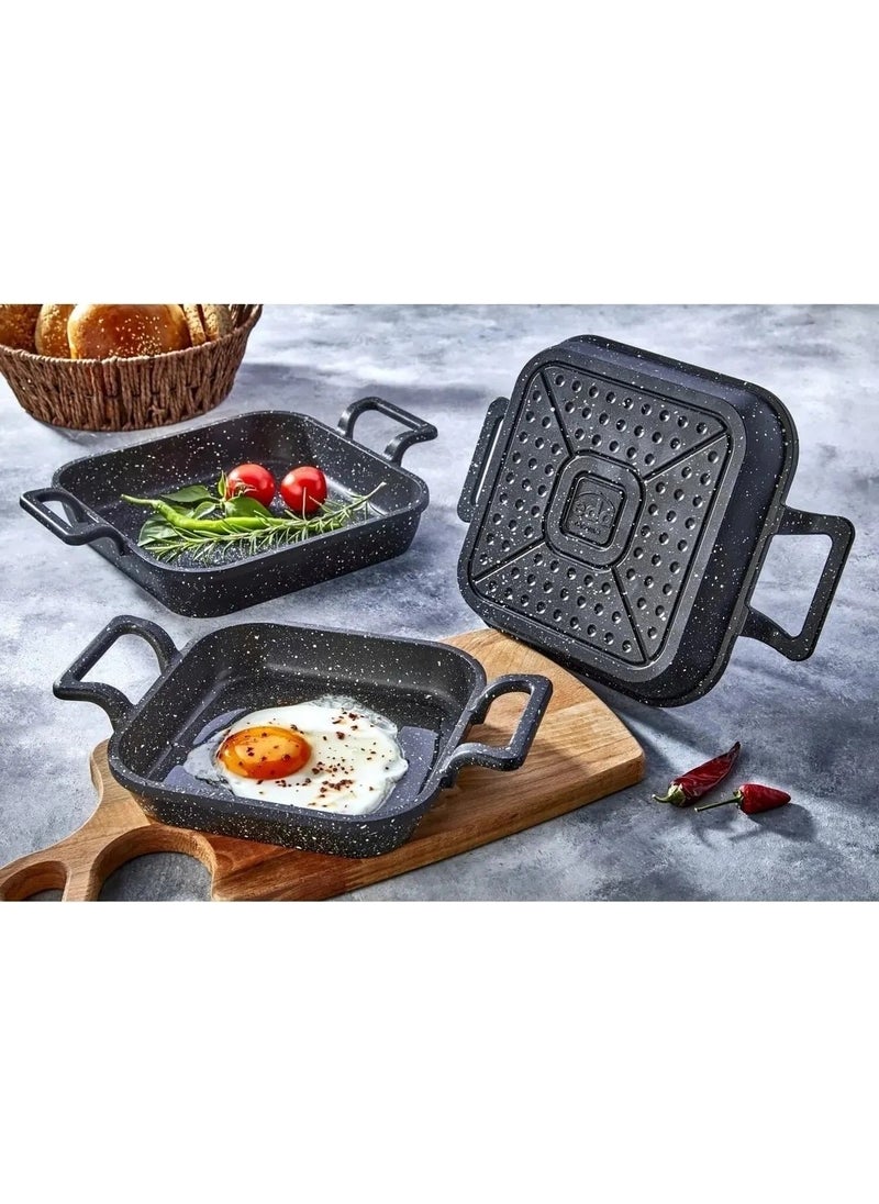 Square Set of 3 Cast Black Granite Pan 22CM-20CM-18CM - pzsku/Z855CEE31BF51A9EA4250Z/45/_/1725791704/c7b42e8b-348a-4710-b90e-249745539283