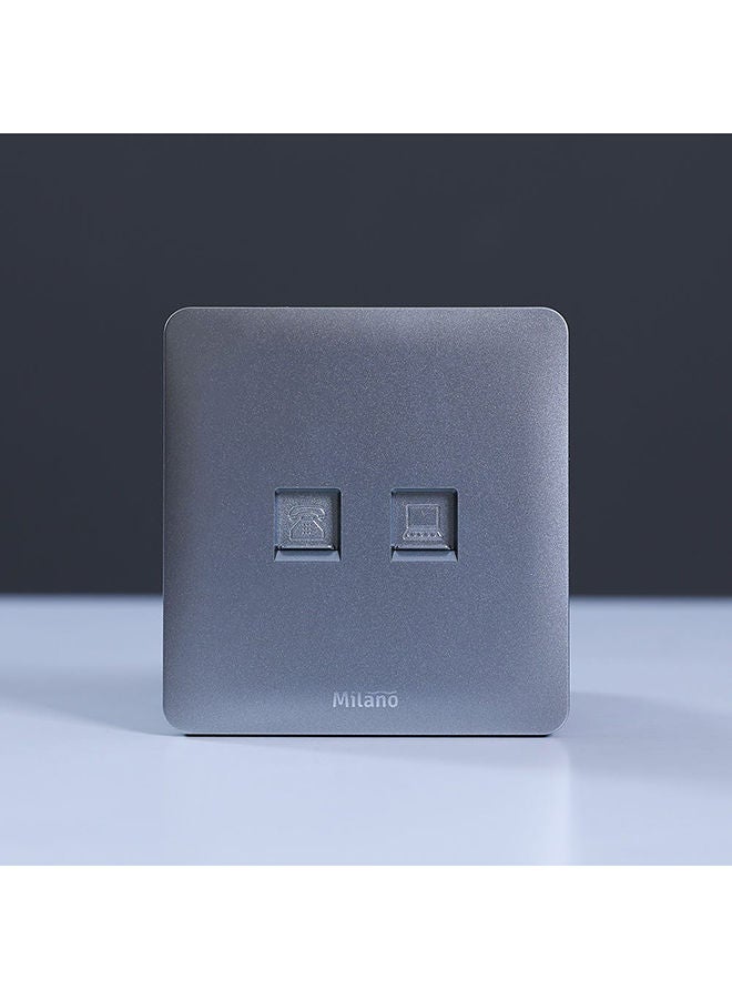 DANUBE HOME Danube Home - Milano Telephone &Computer Socket Sl Ps - Image 1