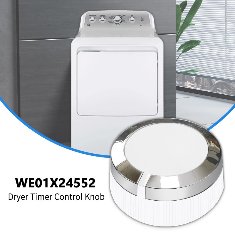 Hpuy We01X24552 Dryer Timer Control Knob Replacement Compatible With Ge General Electric Dryer Knob Replacement Models Gtd33Eask0Ww Gtd42Easj2Ww Gtd45Easj2Ws Gtd42Easj0Ww Gtd42Gasj2Ww - Image 2