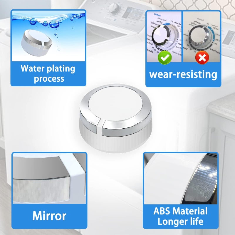Hpuy We01X24552 Dryer Timer Control Knob Replacement Compatible With Ge General Electric Dryer Knob Replacement Models Gtd33Eask0Ww Gtd42Easj2Ww Gtd45Easj2Ws Gtd42Easj0Ww Gtd42Gasj2Ww - Image 4
