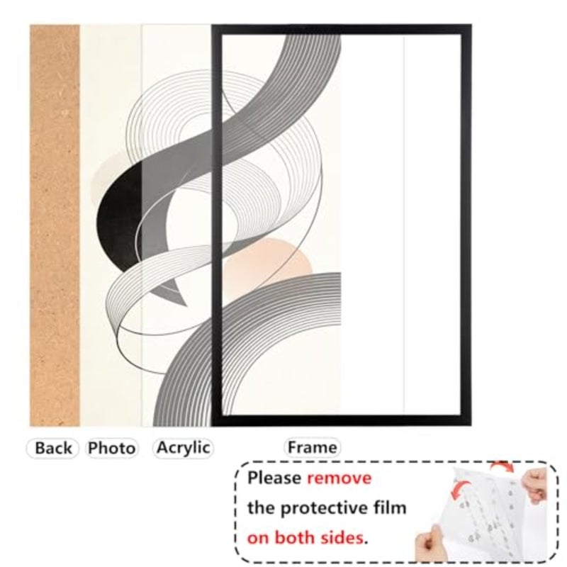 Black 24x36 inch 3 packpicture frame - Image 4