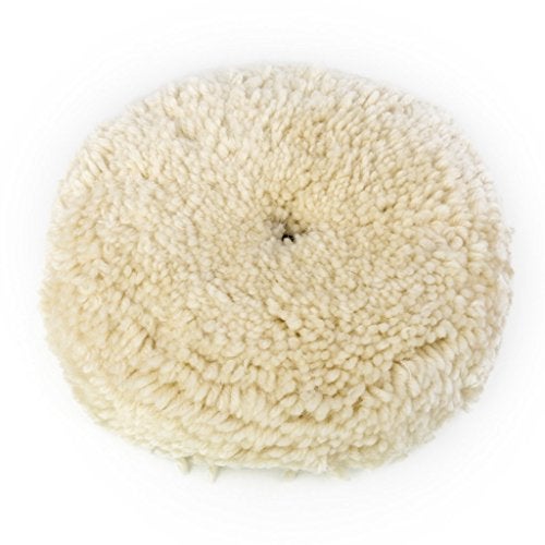 Inditrust 7 Inch Wool Polishing Pad Bonnet for Car & Furniture Cleaning, Buffing & Waxing | Soft Wool Polishers Pad | 180 mm Multi-Purpose Buffer Pad - Image 1