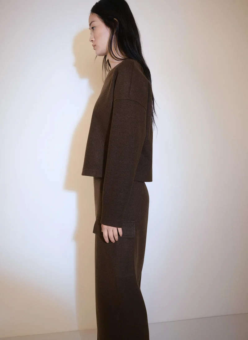مانجو Casual Cargo Skirt With Slit