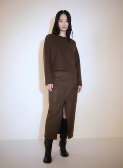 MANGO Casual Cargo Skirt With Slit  - Image 4