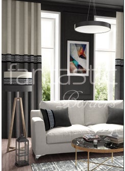 Fantastic Labyrinth Pattern Woven Wide Curtain Border / Accessory (10 Cm. Width - 3.5 Mt. Length)  - Image 2