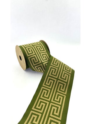Fantastic Labyrinth Pattern Woven Wide Curtain Border / Accessory (10 Cm. Width - 3.5 Mt. Length)  - Image 1